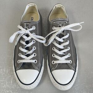 Converse Chuck Taylor All Star Sneakers Low Top Casual Charcoal Unisex M 7 / W 9